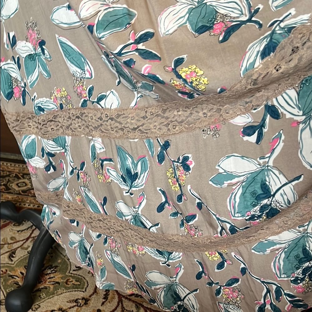 Kori Tan and Blue Spaghetti Strap Sundress - Picture 2 of 10